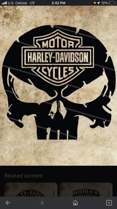 the logo for harley davidson cycles is shown on an old - fashioned paper textured background