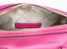 Style: Michael Kors Travel XS Duffle Crossbody Bag (Carmine Pink) Material: Pebbled Leather Features: 3 Inner Card Slots, Adjustable/Detachable Crossbody Strap, Lined, MK Bag Charm Measures: 7.75" W x 5.5" H x 4" D Mk Bags, Leather Duffle, Purses Michael Kors, Pink Leather, Pebbled Leather, Cross Body Handbags, Crossbody Bag, Michael Kors, Pink