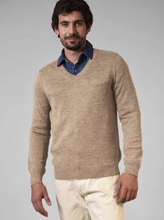 Our most-loved men's sweater collection has a new addition! We are happy to announce our men's v-neck sweater in the color "sand". With a classic look and quality construction, you will be sure to love yours for years to come. Product Details: 100% Baby Alpaca V-Neck Fits True-to-Size Made in Peru Care: Hand-wash in cold water with a mild detergent or dry clean. Free Shipping over $75 V Neck Sweater Men, Men's V Neck Sweaters, Alpaca Sweater, Color Sand, Sweater Collection, Sweater Men, Baby Alpaca, V Neck Sweater, Men's Sweater