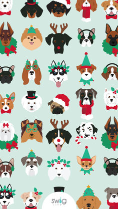 Happy Howlidays Christmas Dogs Phone Wallpaper by Swig Life Fall Dogs Wallpaper, Dog Christmas Aesthetic, French Bulldog Christmas Wallpaper, Dogs And Christmas, Fun Christmas Wallpaper Iphone, Christmas Dogs Wallpapers, Phone Backgrounds Christmas Aesthetic, Christmas Dog Background, Asthetic Wallpers Ipad