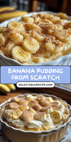 Elevate your dessert game with this easy-to-follow Banana Pudding from scratch recipe. Creamy layers of goodness await! 🍌🥄 #HomemadeSweets #YummyDesserts #EasyRecipes #BananaPuddingLove #PinterestFood