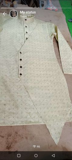 Hand made kurta set for men Designer Cotton Sherwani With Straight Kurta, Designer Cotton Bandhgala Straight Kurta, Designer Cotton Bandhgala In Straight Kurta Style, Designer Cotton Sherwani For Transitional Season, Cotton Nehru Jacket For Eid, Minimal Kurta Men, Designer Cotton Sets With Chikankari Embroidery, Festive Designer Cotton Sets, Designer Unstitched Cotton Sets