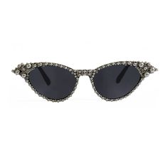 Vintage style cat eye sunglasses embellished with pearls and rhinestones. Bring back the heydays of Hollywood and light up your inner Rita Hayworth with these glamourous sunnies. I'm ready for my close-up, Mr. DeMille! Glamorous Formal Sunglasses With Gradient Lenses, Glamorous Gradient Lenses Sunglasses For Formal Occasions, Luxury Cat Eye Sunglasses With Gradient Lenses For Party, Silver Cat Eye Sunglasses For Parties, Evening Cat Eye Sunglasses With Tinted Lenses, Elegant Silver Cat Eye Sunglasses For Party, Elegant Silver Cat Eye Sunglasses, Chic Party Cat Eye Sunglasses With Tinted Lenses, Party Cat Eye Sunglasses With Gradient Lenses