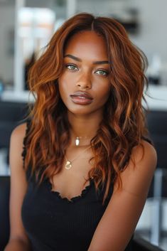 30 Insanely Gorgeous Brownish Ginger Hair Shades That Are Trending Cinnamon Hair Color On Black Women, Brownish Ginger Hair, Color Hair Trends, Red Hair Summer, Copper Hairstyles, Ginger Hair Black Women, Ginger Copper Hair, Cinnamon Hair, Beauty Journal