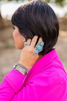 4mm Size Navajo Pearls Inside Circumference: 6 1/2" 3 Grams Sterling Silver Authentic, Native American Made Ashley Sanchez, Navajo Pearls, Native American Artists, Kingman Turquoise, Stretch Bracelet, American Made, Stretch Bracelets, Native American, Turquoise