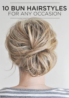 From sock buns to topknots – they have it all! This particular chignon I wore to a formal in college. Messy Chignon, Simple Bun, German Wedding, Chignon Hair, Bridal Comb, Low Bun, Love Your Hair, Short Hairstyle