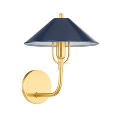 Mariel Wall Sconce-Mitzi-HVL-H866101-AGB/SNY-Wall LightingNavy-1-France and Son Candle Globes, Wall Mount Fans, Exterior Ceiling Fans, Metal Light Fixture, The Harp, High Bay Lighting, Tape Lights, Canopy Lights, Elk Lighting