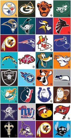 an image of many different nfl logos