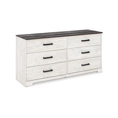 Wisp 59 Inch Wood Dresser, 6 Gliding Drawers, Rustic Crisp White Finish By Casagear Home Ashley Dressers, Farmhouse Dresser, Laminate Colours, Six Drawer Dresser, Beautiful Dresser, Dresser Chest, Wooden Dresser, Wood Dresser, Modern Dresser