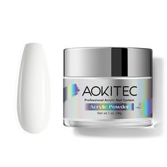 Aokitec Professional Acrylic Nail System White Acrylic Powder 1 oz Color Acrylic Nails Inspiration Classy, Acrylic Nail Supplies, Stronger Nails, Acrylic Nail Powder, French Nail Art, Nail Powder, Strong Nails, Pedicure Nail Art, Acrylic Powder