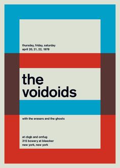 a poster with the words, the voids and an image of a square frame