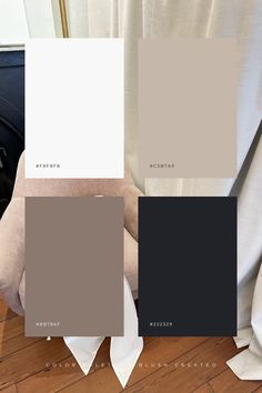 the interior paint colors are neutral, white and gray with some black in them for contrast