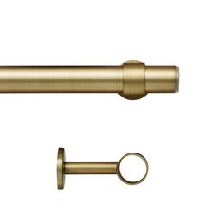 an image of a gold curtain rod and handle