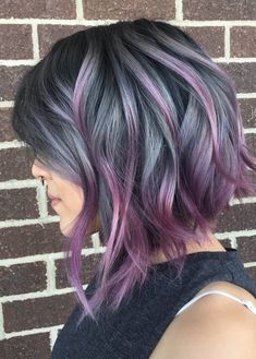 Rainbow Hair Color, Color Highlights, Choppy Hair, Hair Color Purple, Cool Braids, Fun Hair, Ombre Hair Color, Short Hairstyle, Rainbow Hair