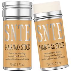 Samnyte Hair Wax Stick, 2PCS x 2.7 Oz Wax Stick for Hair Wigs Edge Control Slick Stick Hair Pomade Stick Non-greasy Styling Wax for Fly Away & Edge Frizz Hair Wax Stick For Hair, Stick For Hair, Hair Slick, Slick Stick, Hair Wax Stick, Frizz Hair, Scrub Corpo, Wax Stick, Hair Frizz