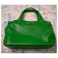 You Are Purchasing A Kate Spade Green Leather 2 Handle Purse. Used Maybe Once Or Twice. Details Size - Approx. 15" X 6" X 8" Deep Kate Spade Green, Bags Kate Spade, Kate Spade Bags, Kate Spade Bag, Green Leather, Kate Spade, Bag Lady, Purse, Green