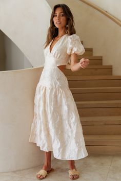 Make The Most Maxi Dress Cream | Fortunate One Floaty Maxi Dress, Spring Picnic, Engagement Dress, Picnic Date, Fashion Dresses Online, Maxi Dress Sale, Mini Dress Formal, Statement Dress, Dress Cream