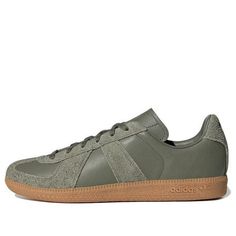 adidas originals Bw Army GX4566 (SNKR/Cozy/Skate/Unisex/Wear-resistant) Adidas Logo Leather Sneakers For Outdoor, Adidas Leather Sneakers For Outdoor, Army Green, Adidas Originals, Adidas, The Originals, Green, How To Wear