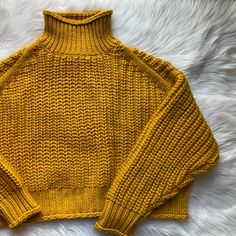 H&M Mustard Knit Sweater Size Xl Nwot- Great Condition Item #64 Mustard Color Sweater, Mustard Yellow Sweater, Yellow Knit Sweater, Mustard Sweater, Yellow Knit, Yellow Sweater, Gold Yellow, Mustard Yellow, Colorful Sweaters