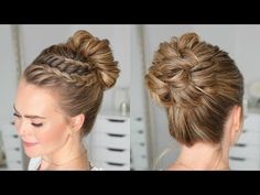 Double Lace Braid High Bun | MISSY SUE Classy Wedding Updos For Long Hair, 2016 Hair Trends, Easy Updos For Long Hair, Easy Updo Hairstyles, Lace Braid, Double Braid