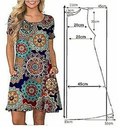 a women's dress size chart with measurements for the top and bottom half of it