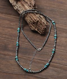 Elegant Navajo Pearl Necklace: Timeless beauty meets Native American inspiration. Exquisite design with lustrous faux pearls, adding a touch of southwest charm to any ensemble. 22 inches Nickel Free Southwestern Style Necklace With Round Beads, Nickel-free Southwestern Necklace With Round Beads, Bohemian Silver Turquoise Necklace With Spacer Beads, Southwestern Style Silver Beads Necklace For Festival, Exquisite Design, Timeless Beauty, Faux Pearl, Native American, Pearl Necklace