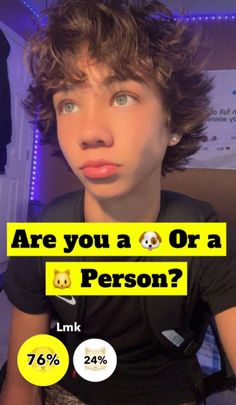 a person with an ad on their face that says are you a or a person?