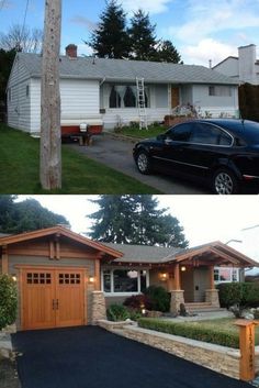 before and after pictures of a house