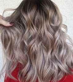 Lowlights For Ash Brown Hair, Ion 7na Medium Ash Blonde, Silvery Ash Brown Hair, Full Balayage Ash Blonde, Level 7 Ash Blonde Formula, Ash Beige Blonde Highlights, Ash Blonde Color Formulas, Ash Brown Hair With Shadow Root, From Brassy To Ashy Blonde