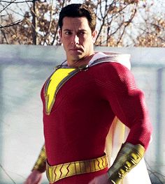 a man in a red and yellow costume