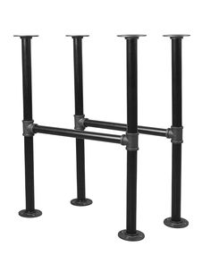 PRICES MAY VARY. INDUSTRIAL-STYLE PIPES - Add a modern look to your home or office with our table leg set. The iron-cast finish pipes elevate the aesthetics of your furniture with its edgy, contemporary vibe. DIY YOUR DESK - Unleash your inventive inner craftsman! These pipe supports can be used to build a wide range of furniture, such as a coffee table or an office desk (wood planks not included). SETUP IS A BREEZE - Don’t worry if you’re new to setting up your own furniture. Our pipe table leg Choosing Bedroom Colors, Industrial Pipe Table, Pipe Leg Table, Industrial Pipe Furniture, Beautiful Bedroom Colors, Wood Office Desk, Pipe Table, Long Pipe, Mid Century Modern Aesthetic