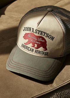 Stetson Hats Mens, Neck Tie Knots, Mens Trucker Hat, Stetson Hat, Country Boy, Vintage Trucker Hats, Stylish Men Casual, Vintage Cap