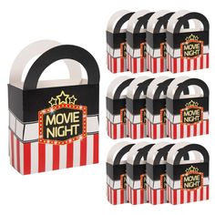 movie night popcorn boxes with handles