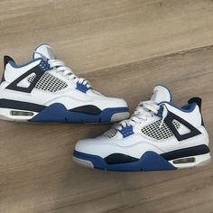 Jordan 4 Motorsports Size 7.5 US Mens Jordan 4’s, Air Jordan 4, Cute Shoes, Men's Sneakers, Motorsport, Shoes Mens, Jordan, Mens Accessories