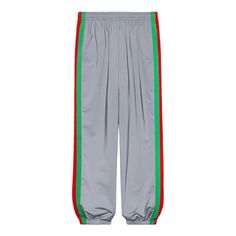 Gucci Reflective Jersey Loose Jogging Pant 'Silver' 587386-XJBN7-1300 Fashion Performance, Jogging Pants, Stylish Sneakers, Perfect Pair, Jogging, Your Perfect, Gucci, Sneakers, Pants