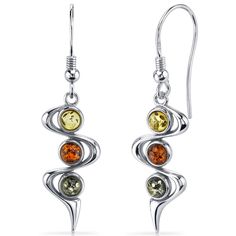 Unravel hidden wonders Intense and earthy, this piece promises an exceptional experience. These classic earrings feature round shape Peora natural Baltic Amber gemstones in .925 sterling silver. Our natural Baltic Amber gemstones are a unique gift from nature. By cutting them in a way that respects the rough's natural radiance, we ignite their inherent intensity and maximize their brilliance to deliver on our signature Peora standard. Handcrafted in pure .925 sterling silver goodness, these earrings have been carefully coated in an elegant rhodium finish. Our artisans are expertly trained in this process which fortifies the earring's strength, shine and brilliance. Main Stone Genuine Baltic Amber Round shape Orange color Metal .925 Sterling Silver 925 stamp, 4.1 grams Sizing Earrings measu Amber Gemstone, Stone Dangle Earrings, Amber Earrings, Classic Earrings, Stunning Earrings, Fashion Jewelry Earrings, Earrings Sterling Silver, Baltic Amber, Fine Jewellery Earrings