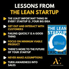 the lean start up poster with instructions