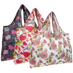 These reusable bags are extra large and roomy; perfect for carrying groceries, shopping, using as a book bag or any other use you have for them. Super durable in nature, these bags can carry up to 44 pounds, are water proof, and can be used over and over again. Never use plastic bags again, which can only be used once. These reusable bags can help you reduce your carbon footprint by reducing your plastic consumption. Choose from stylish designs that will show off your personality. When not in use, you can conveniently fold up the bag into the inner pocket, conveniently storing it away. [Reusable and Lightweight] Reusable bags are better for the environment. Reduce your carbon foot print by using these nylon reusable bags instead of plastic bags. Unlike one-time-use bags, these reusable bag Groceries Shopping, Foot Print, Green Lifestyle, Reusable Shopping Bags, Book Bag, Carbon Footprint, Reusable Grocery Bags, Plastic Bags, Shopping Tote Bag