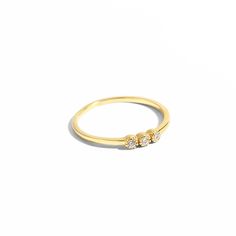 Princess Ring - Shani Jacobi Jewelry Elegant Everyday Tarnish-resistant Crystal Ring, Classic Gold Stackable Crystal Ring, Dainty Gold Stackable Crystal Ring, Minimalist Stackable Cubic Zirconia Crystal Ring, Minimalist Gold-plated Crystal Ring As Gift, Princess Ring, Crystal Stone, Simple Elegance, The Princess