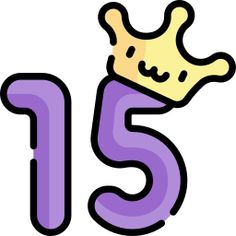 the letter j with a crown on it's head is shown in purple and yellow