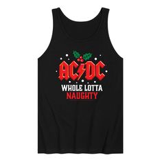 Naughty list or not, AC/DC fans will want this holiday tank top for Christmas. Naughty list or not, AC/DC fans will want this holiday tank top for Christmas.  Crewneck SleevelessFABRIC & CARE Cotton Machine wash Imported Size: M. Color: Black. Gender: male. Age Group: adult. Pattern: Graphic. Christmas Crewneck, Top Top, Pattern Graphic, Ac Dc, Fabric Care, Age Group, Tank Top, Tops & Tees, Crew Neck