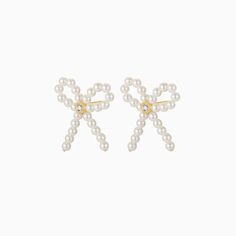 Lady Bow Earrings – Fedoma Camille Yolaine, Sabina Socol, Bow Earrings, Fine Jewelry Gift, The Lady, Jewelry Trends, Ring Bracelet, Gold Vermeil, Freshwater Pearls