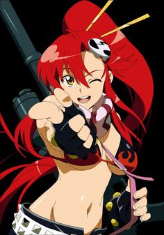 Yoko Littner, Gurren Lagann, Anime Character, Red, Hair, Anime