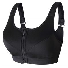 Closure Type: Back ClosureClosure Type: Three Hook-and-eyeBra Style: Push UpBra Style: PaddedMaterial: CottonMaterial: PolyesterMaterial: NylonGender: WOMENStyle: everydayPattern Type: SolidStrap Type: Non-Convertible StrapsStrap Type: Non-adjusted StrapsDecoration: NONECup Shape: Full CupItem Type: BrasSupport Type: Wire FreeApplicable occasions: gym/fitness/sports/running/yoga/sportsFunction: high elasticity, quick dryingBreathable style: front zipper / cushion Downward Dog Yoga, Zipper Sports Bra, Pilates Clothes, Bra Materials, Supportive Sports Bras, Running Vest, Comfortable Bras, Padded Sports Bra, Crop Top Bra