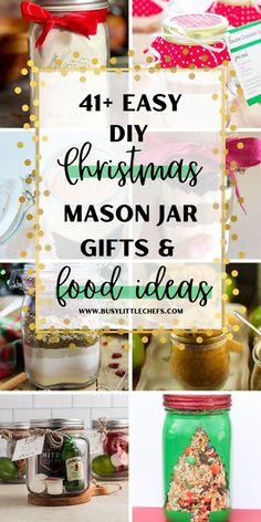 christmas mason jar gifts and food ideas