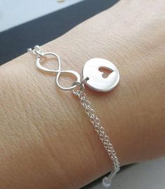 Mom birthday gift from daughter, mother daughter bracelet set, heart cutout charm, sister and niece, bday gift for mom #bracelet #birthdaygift #jewelrydesign #jewelry Sterling Silver Heart Bracelet For Mother's Day And Friendship, Adjustable Infinity Heart Bracelet For Mother's Day, Everyday Sterling Silver Heart Bracelet For Mother's Day, Sterling Silver Everyday Charm Bracelet For Mother's Day, Nickel-free Bracelets For Mother's Day, Nickel-free Mother's Day Bracelets, Hypoallergenic Sterling Silver Bracelets For Best Friend Gift, Hypoallergenic Sterling Silver Bracelets For Best Friend, Personalized Sterling Silver Heart Friendship Bracelet