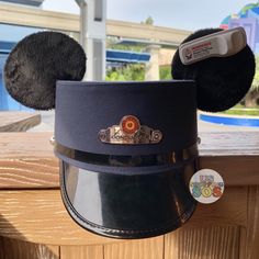 DLR - Mickey Mouse Conductor Ear Hat (Youth Size S/M) — USShoppingSOS Disneyland Hats, Blue Mickey Mouse, Disney Hat, Conductor Hat, Mickey Mouse Toys, Mickey Mouse Ears Hat, Disneyland Ears, Mickey Mouse Hat, Disney World Christmas