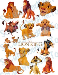 the lion king characters from disney's animated movie