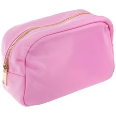 Dimensions: 11" H x 6.7" 7 x 4" D Material: Fabric & Metal Color: Pink & Gold Quantity: 1 Care: Do Not Wash Bring your necessities with you on-the-go with this Rectangular Pouch! This stylish pouch has a rectangular pouch in a lovely color and a metallic zipper opening. Use it to store your makeup, skincare products, traveling items, and more! Pink Makeup Pouch, Pink Pencil Pouch, Preppy Pencil Pouch, Emergency Kit Bag, Preppy And Aesthetic, Back To School Necessities, Dorm Room Must Haves, Preppy Tips, Preppy Birthday Gifts