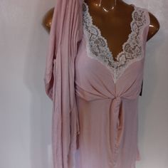 Rene' Rofe' Lingerie New With Tags Small Retail $48 Feminine Camisole Sleepwear For Loungewear, Feminine Sleepwear For Lounging, Feminine Delicate Lace Nightgown For Loungewear, Delicate Lace V-neck Sleepwear For Loungewear, Feminine Delicate Lace Sleepwear For Loungewear, Delicate Lace Feminine Sleepwear For Lounging, Feminine Sleepwear With Lace Trim For Relaxation, Feminine Lace Trim Sleepwear For Relaxation, Women's Intimates